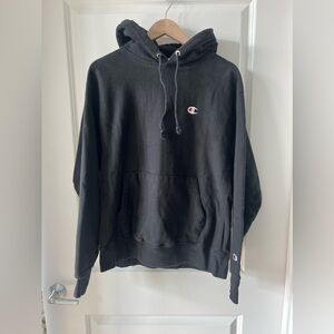 Black champion hoodie